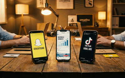 إعلانات سناب شات وتيك توك للأعمال المحلية